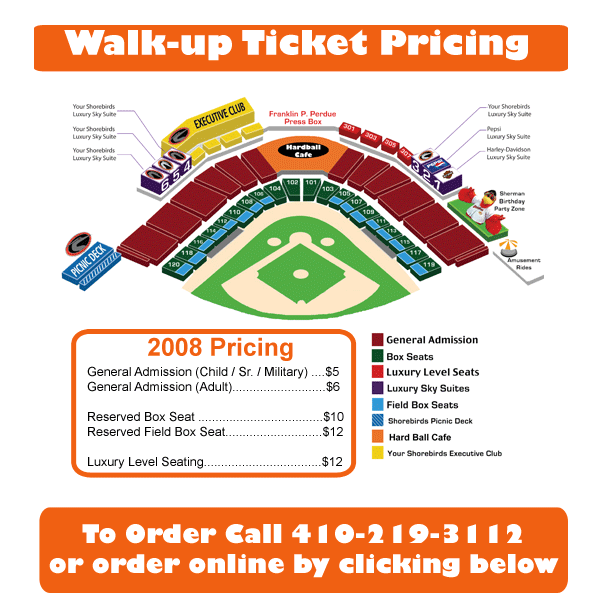 Blue Claws Stadium Seating Chart